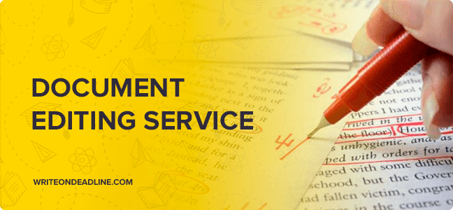 DOCUMENT EDITING SERVICE