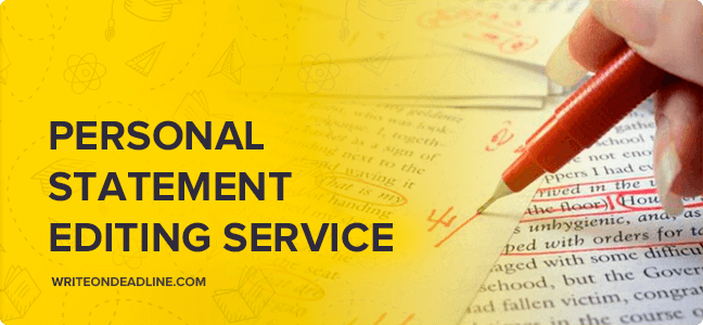 personal statement writing and editing service