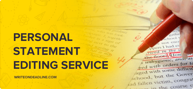 personal statement editing service