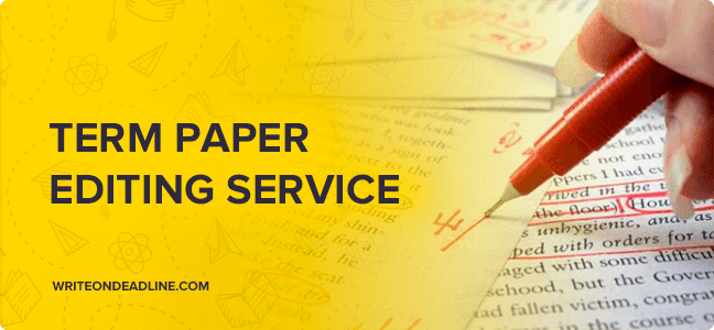 term paper editing service