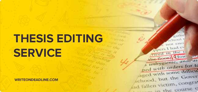 editing services for thesis