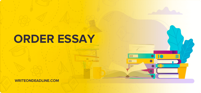 ORDER ESSAY